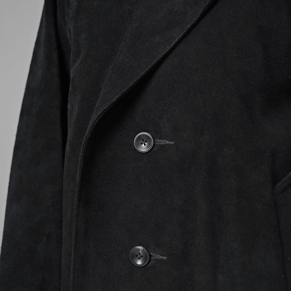新品 STRUM ストラム / 22AW スエード ホースハイド "ROY" バイカーロングコート アウター / STL066-05 / size M (BLACK) 352061-in-ue