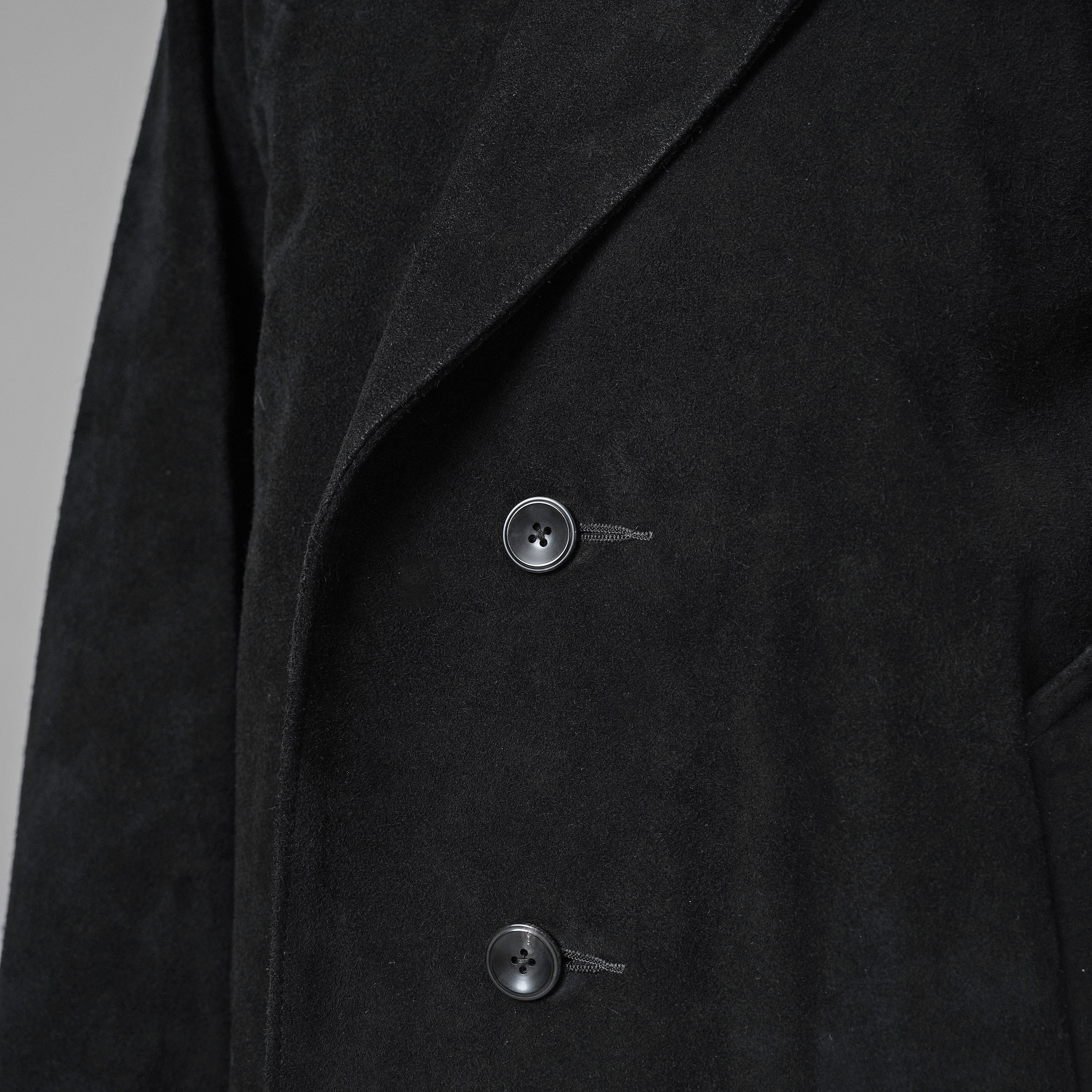 新品 STRUM ストラム / 22AW スエード ホースハイド "ROY" バイカーロングコート アウター / STL066-05 / size M (BLACK) 352061-in-ue