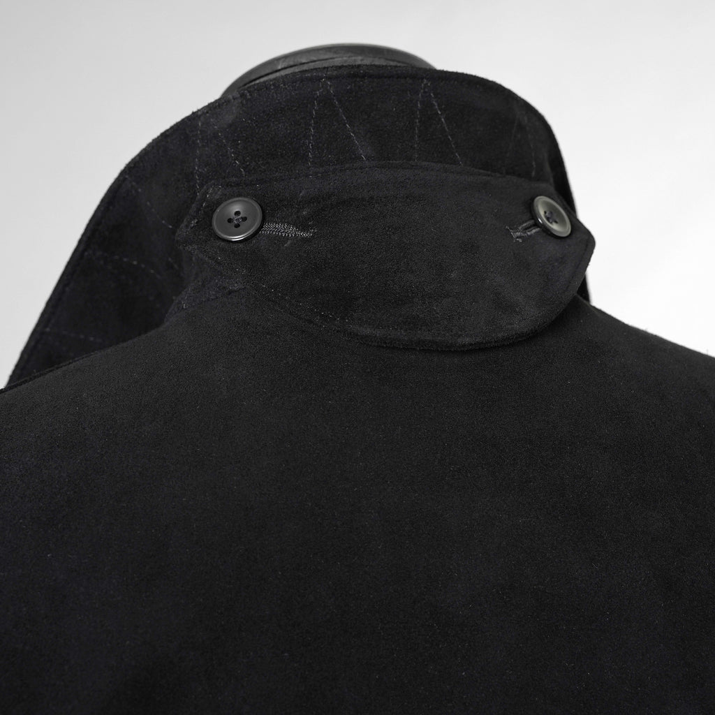 新品 STRUM ストラム / 22AW スエード ホースハイド "ROY" バイカーロングコート アウター / STL066-05 / size M (BLACK) 352061-in-ue