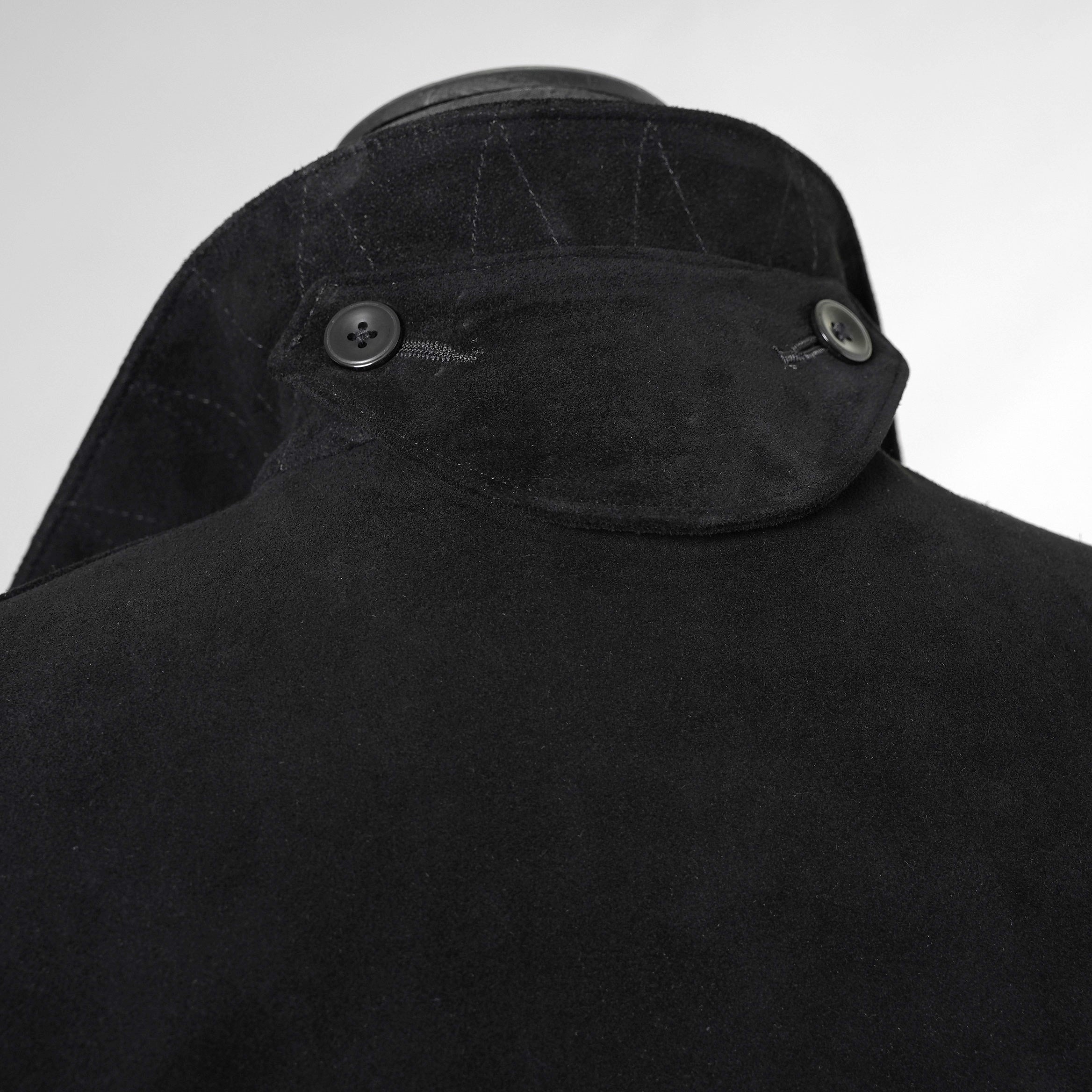 新品 STRUM ストラム / 22AW スエード ホースハイド "ROY" バイカーロングコート アウター / STL066-05 / size M (BLACK) 352061-in-ue