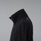 incarnation インカネーション / 美品 23AW VIRGIN WOOL CABRE CARDIGAN with HAND STITCH / ニット / size M (BLACK)