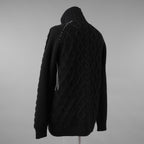 incarnation インカネーション / 美品 23AW VIRGIN WOOL CABRE CARDIGAN with HAND STITCH / ニット / size M (BLACK)