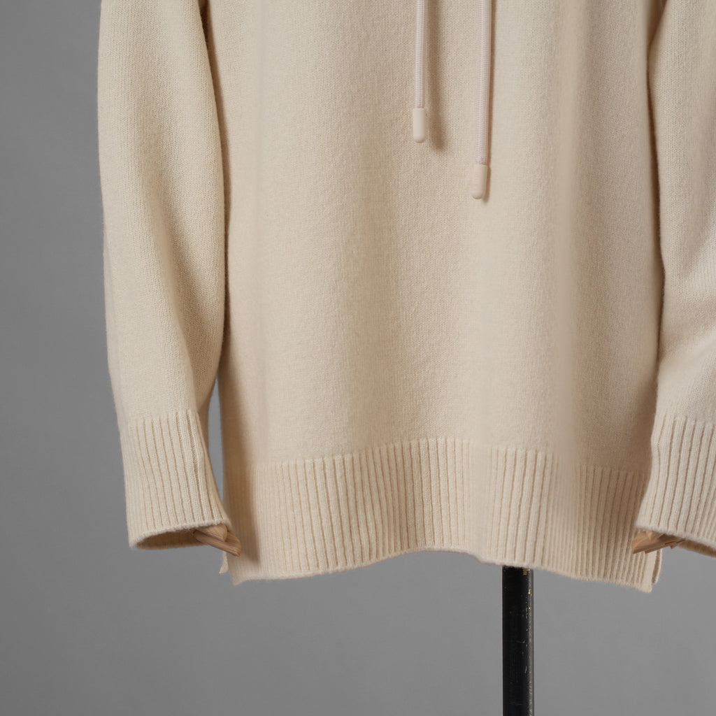 FENDI フェンディ / 美品 21AW カシミア FFエンボス フーディ ニットパーカー / FZX841 ALAK / size 40 (IVORY) レディース 352076-izm