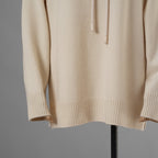 FENDI フェンディ / 美品 21AW カシミア FFエンボス フーディ ニットパーカー / FZX841 ALAK / size 40 (IVORY) レディース 352076-izm