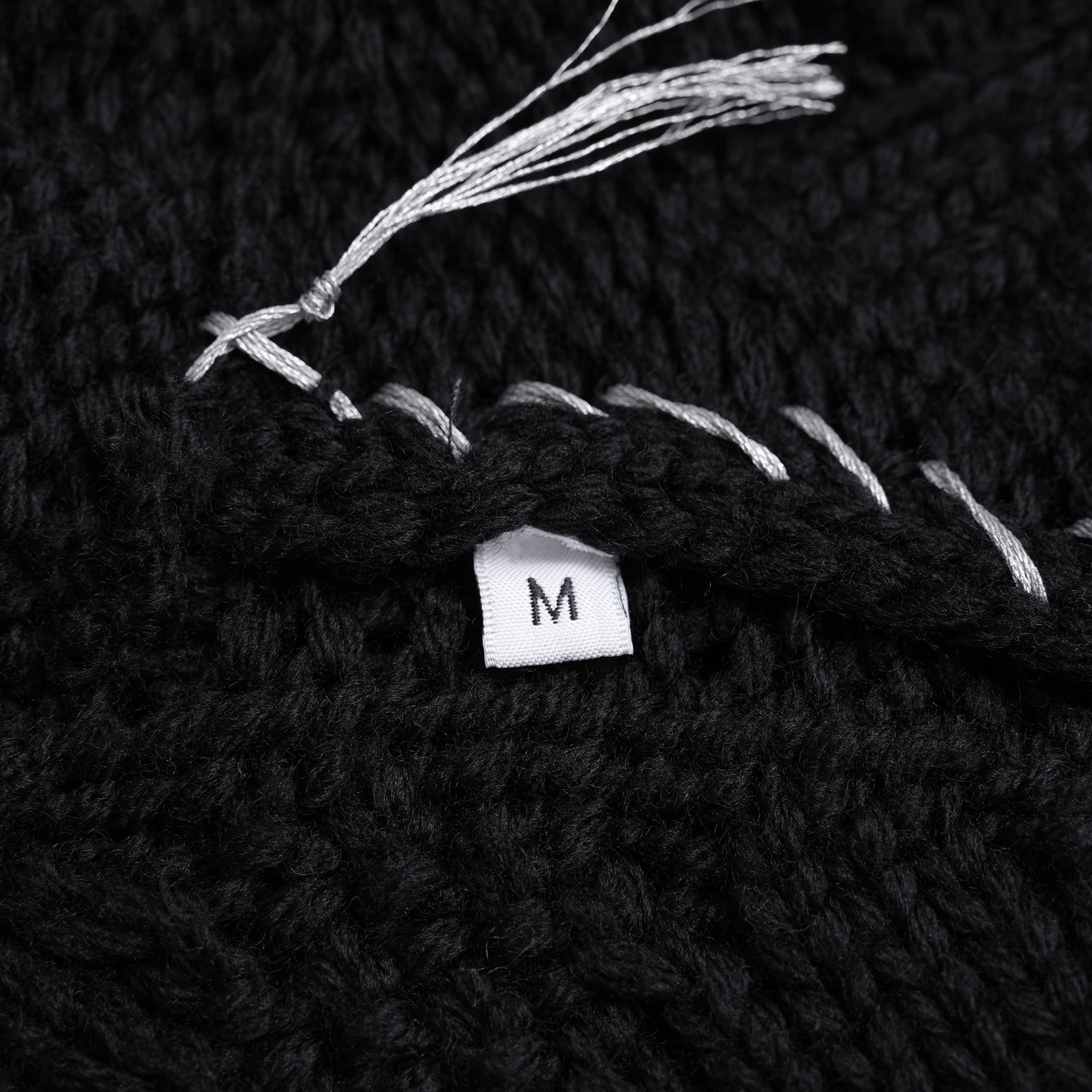 incarnation インカネーション / 美品 23AW VIRGIN WOOL CABRE CARDIGAN with HAND STITCH / ニット / size M (BLACK)