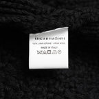 incarnation インカネーション / 美品 23AW VIRGIN WOOL CABRE CARDIGAN with HAND STITCH / ニット / size M (BLACK)