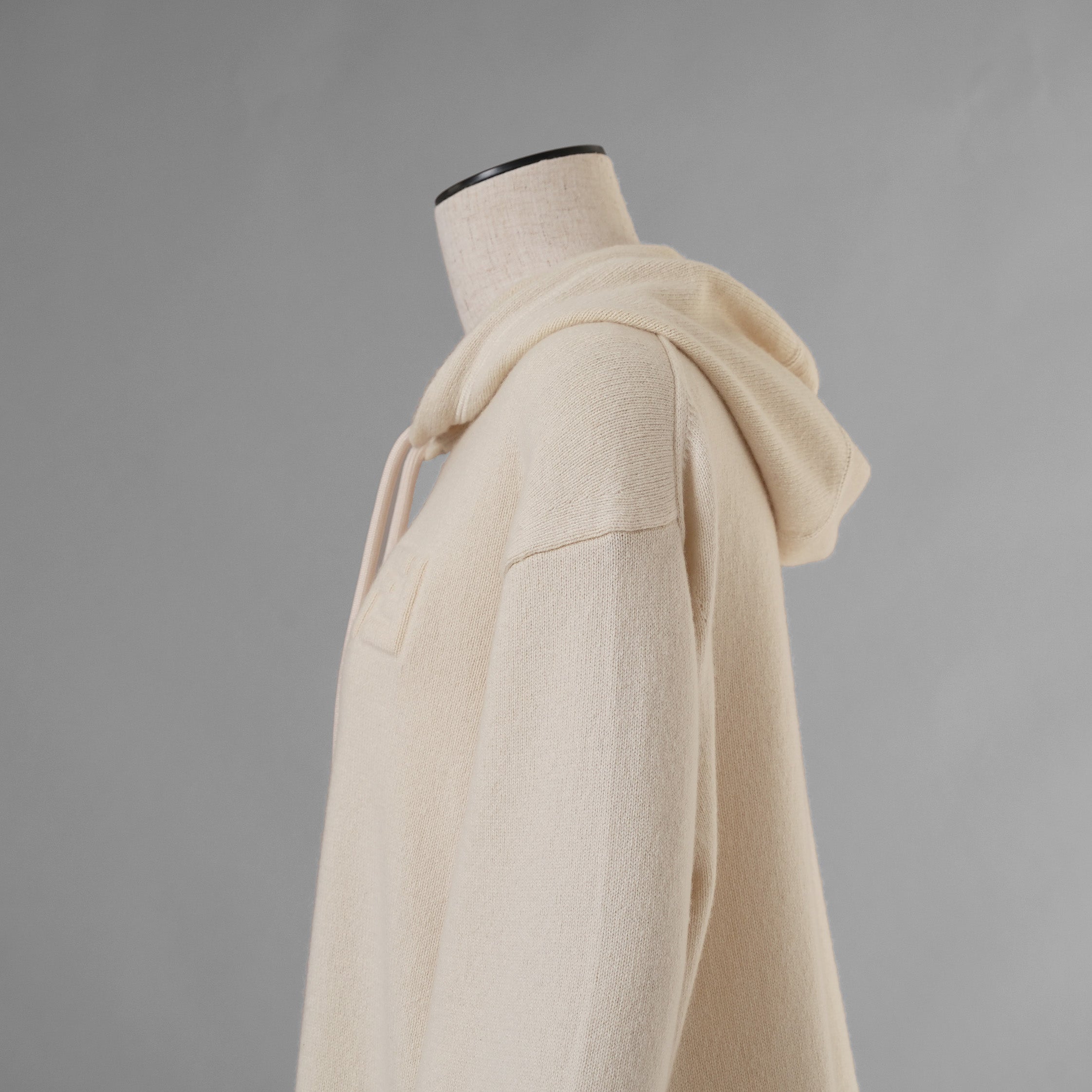 FENDI フェンディ / 美品 21AW カシミア FFエンボス フーディ ニットパーカー / FZX841 ALAK / size 40 (IVORY) レディース 352076-izm