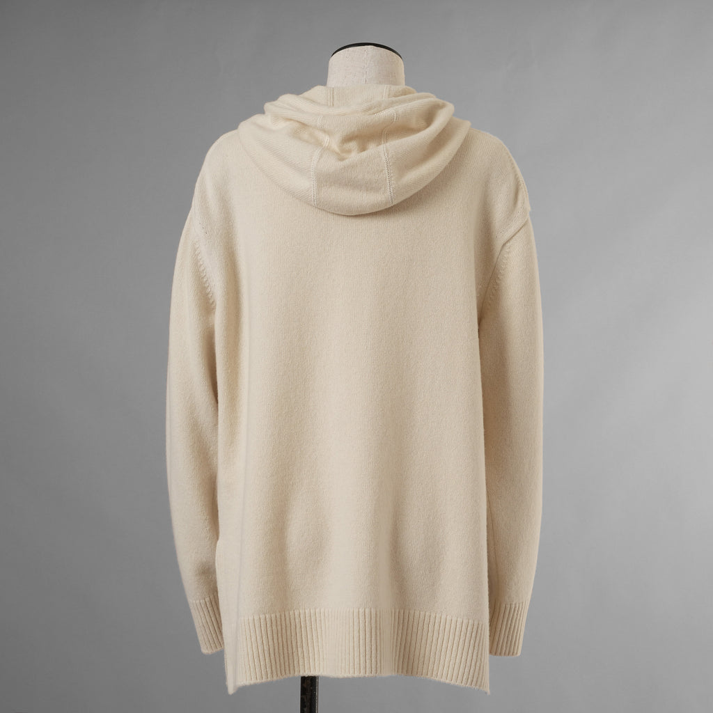 FENDI フェンディ / 美品 21AW カシミア FFエンボス フーディ ニットパーカー / FZX841 ALAK / size 40 (IVORY) レディース 352076-izm