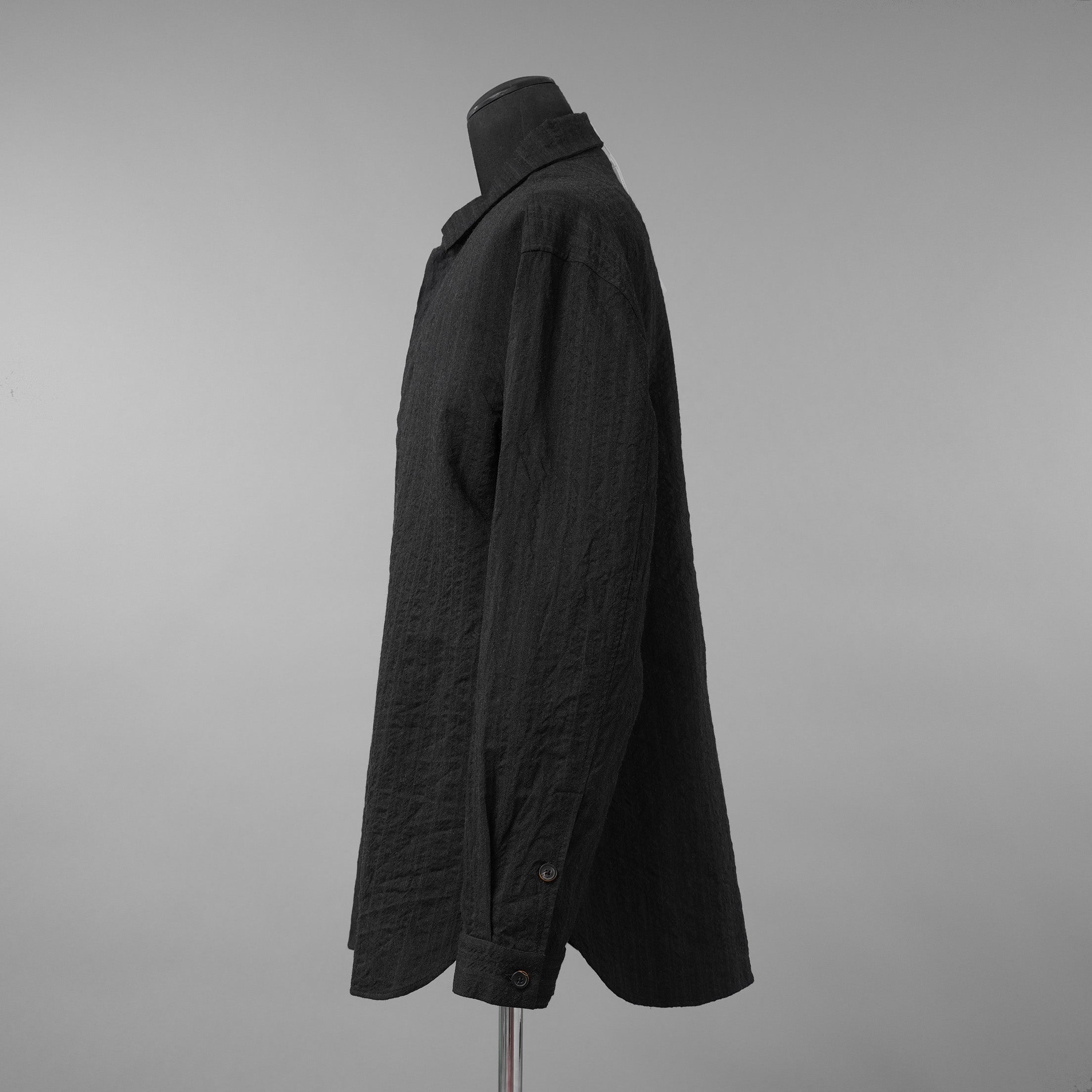 未使用 forme d'expression フォルメ デ エクスプレッション  / 25AW Minimal Outer Shirt / 長袖シャツ / B95F / size M (OFF BLACK)