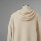 FENDI フェンディ / 美品 21AW カシミア FFエンボス フーディ ニットパーカー / FZX841 ALAK / size 40 (IVORY) レディース 352076-izm