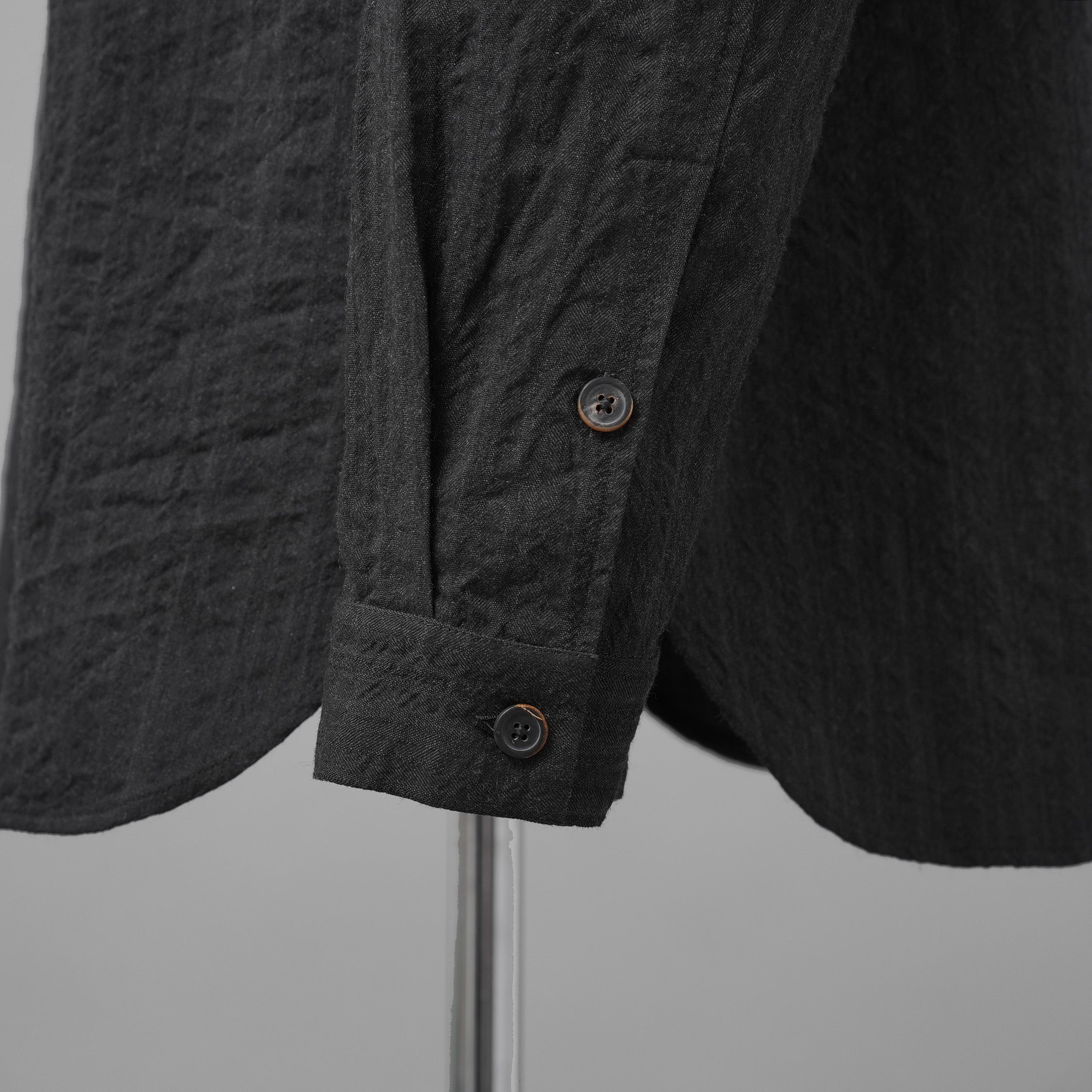未使用 forme d'expression フォルメ デ エクスプレッション  / 25AW Minimal Outer Shirt / 長袖シャツ / B95F / size M (OFF BLACK)