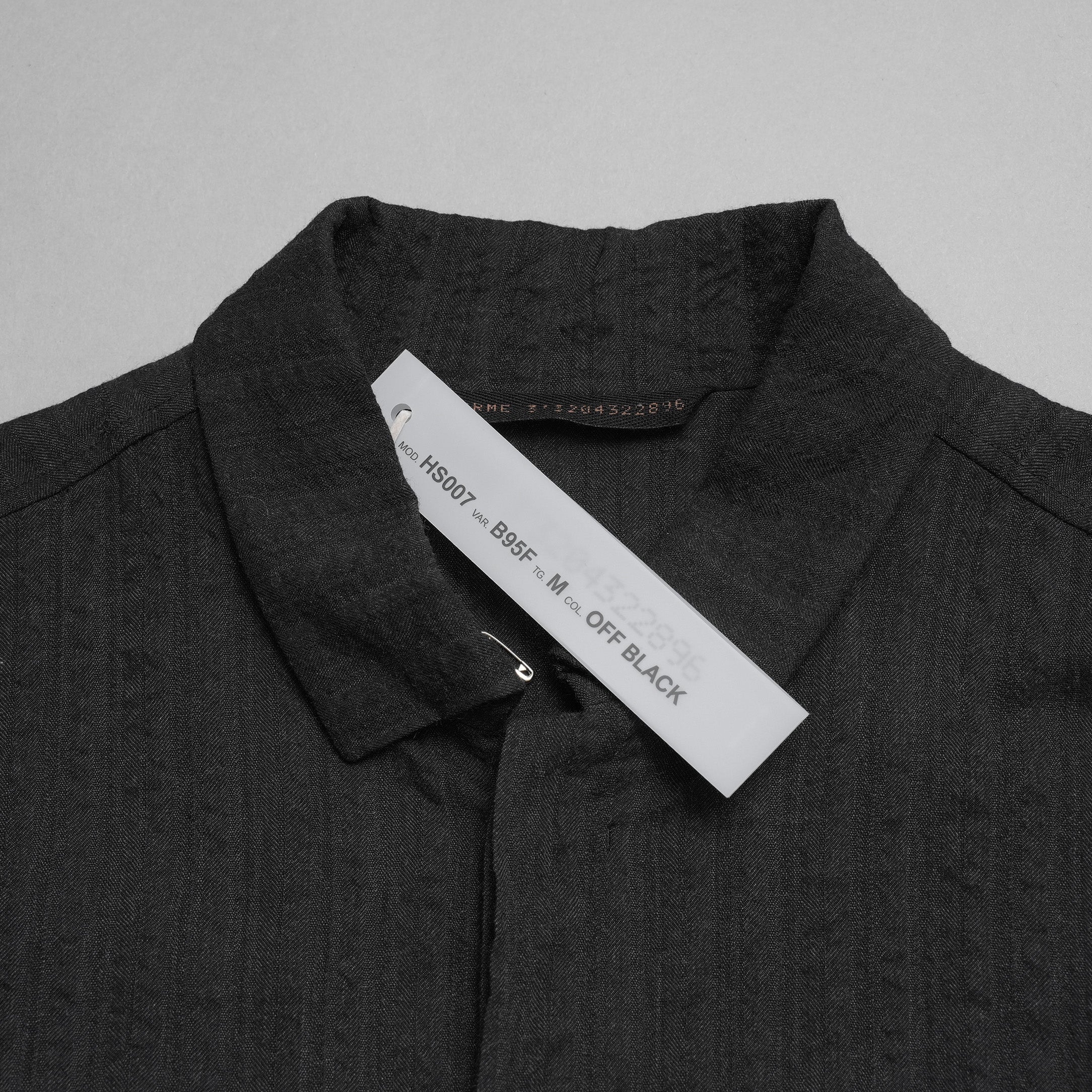 未使用 forme d'expression フォルメ デ エクスプレッション  / 25AW Minimal Outer Shirt / 長袖シャツ / B95F / size M (OFF BLACK)