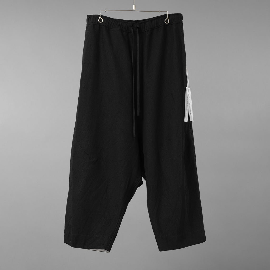 未使用 forme d'expression フォルメ デ エクスプレッション / 25AW Easy Pullon Pants / ウール ラミー パンツ / LGOB / size M (BLACK)