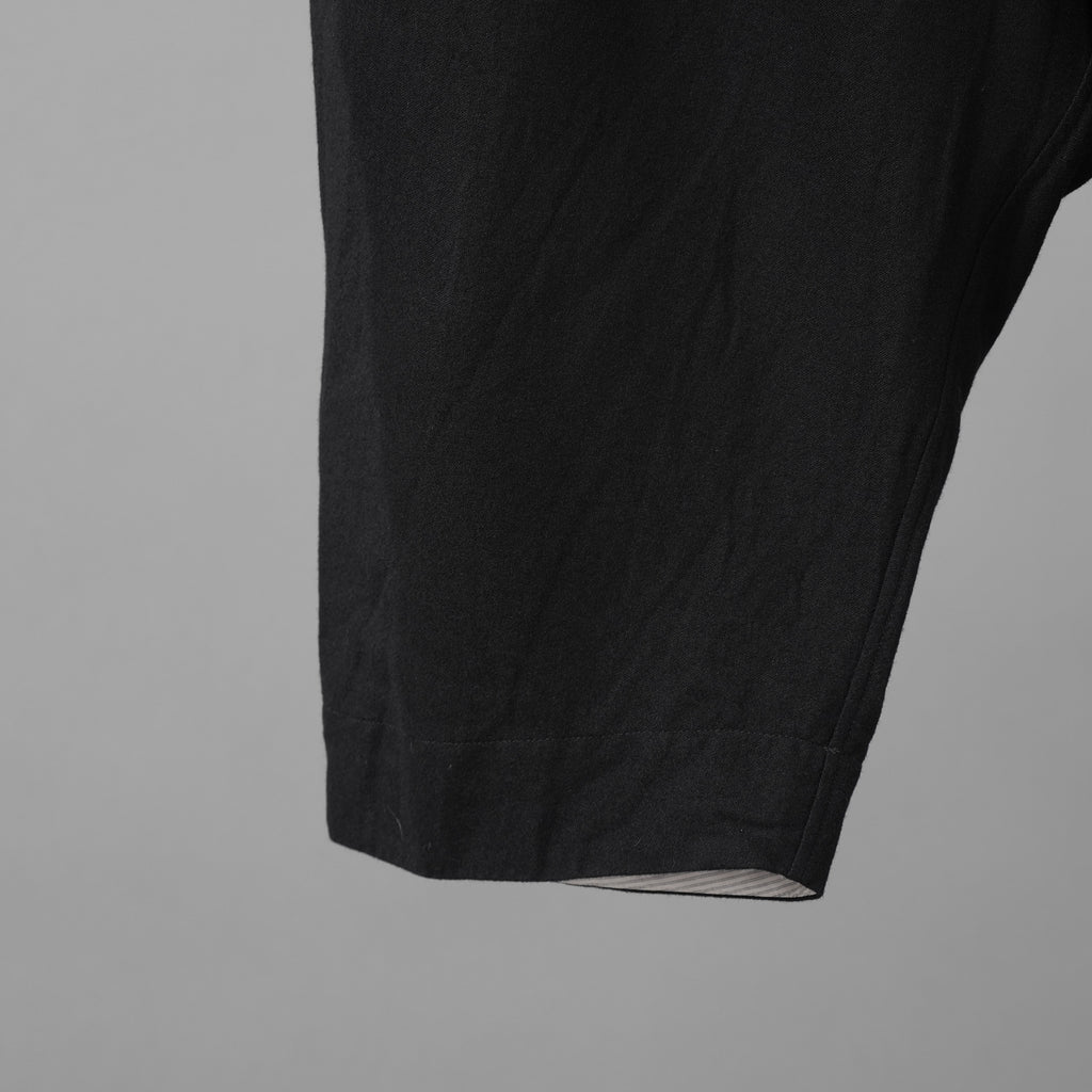 未使用 forme d'expression フォルメ デ エクスプレッション / 25AW Easy Pullon Pants / ウール ラミー パンツ / LGOB / size M (BLACK)