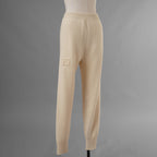 FENDI フェンディ / 美品 21AW カシミア FFエンボス フーディ ニットパンツ / FZR763 ALAK / size 40 (IVORY) レディース 352075-izm