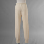 FENDI フェンディ / 美品 21AW カシミア FFエンボス フーディ ニットパンツ / FZR763 ALAK / size 40 (IVORY) レディース 352075-izm