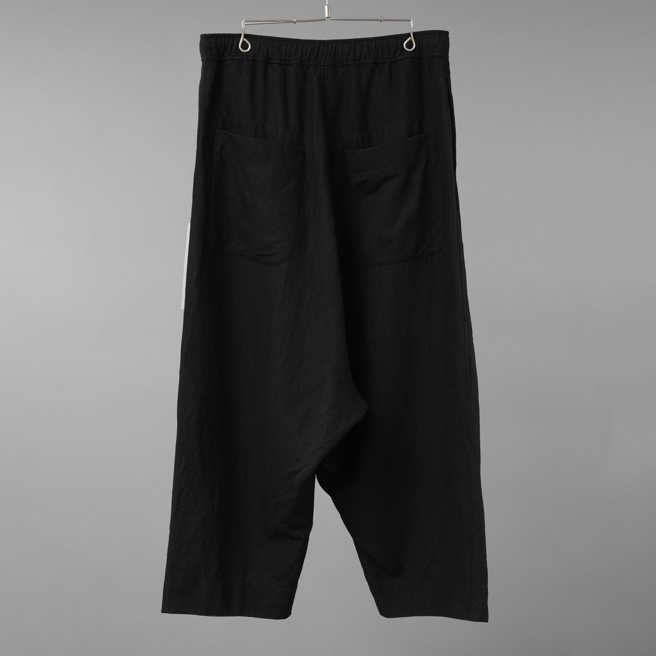未使用 forme d'expression フォルメ デ エクスプレッション / 25AW Easy Pullon Pants / ウール ラミー パンツ / LGOB / size M (BLACK)
