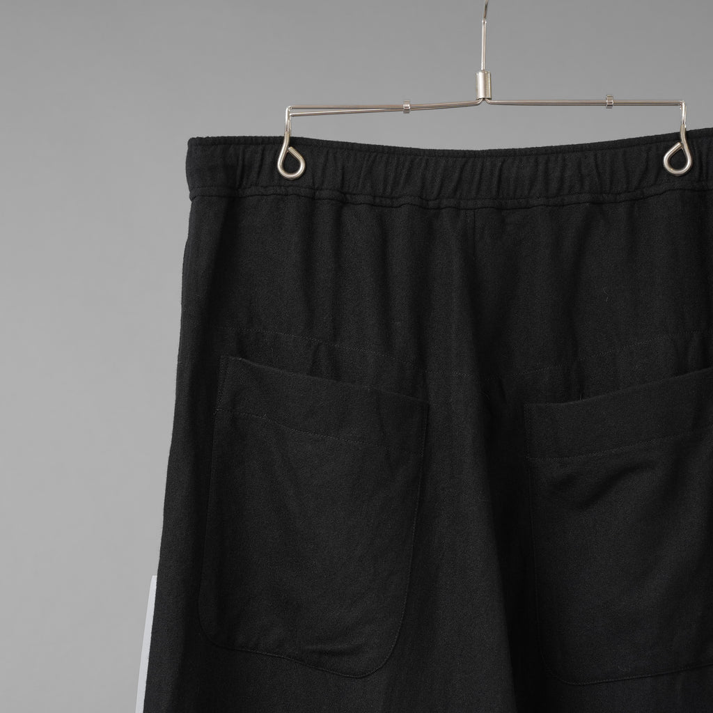 未使用 forme d'expression フォルメ デ エクスプレッション / 25AW Easy Pullon Pants / ウール ラミー パンツ / LGOB / size M (BLACK)