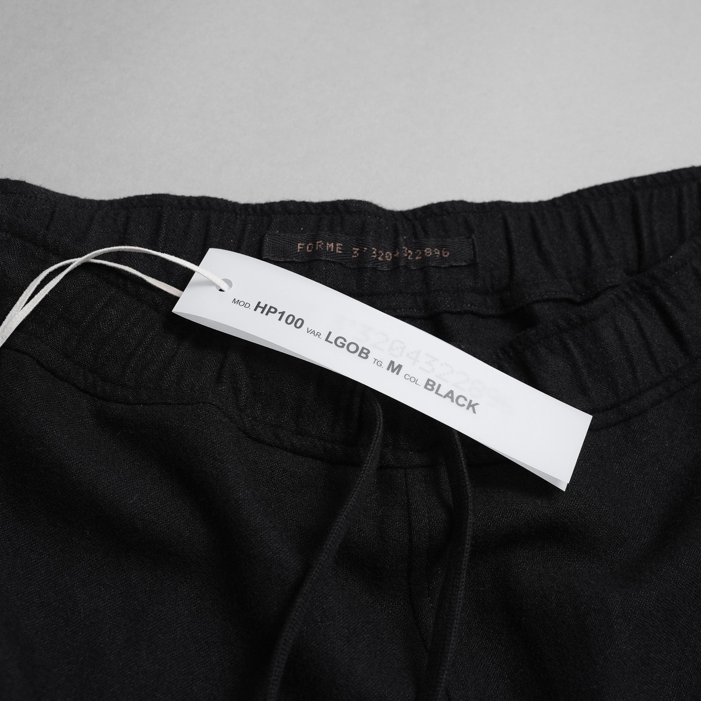 未使用 forme d'expression フォルメ デ エクスプレッション / 25AW Easy Pullon Pants / ウール ラミー パンツ / LGOB / size M (BLACK)