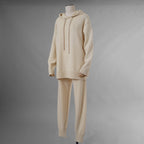 FENDI フェンディ / 美品 21AW カシミア FFエンボス フーディ ニットパンツ / FZR763 ALAK / size 40 (IVORY) レディース 352075-izm