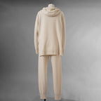 FENDI フェンディ / 美品 21AW カシミア FFエンボス フーディ ニットパンツ / FZR763 ALAK / size 40 (IVORY) レディース 352075-izm