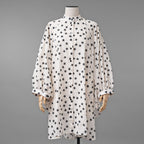 LOUIS VUITTON ルイヴィトン /  22AW LVロゴ・スタープリント ルーズシャツ ワンピース / 星柄 シャツ ワンピース / 1AA9FH / size 34 (IVORY WHITE) レディース