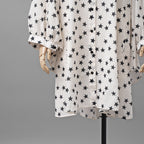 LOUIS VUITTON ルイヴィトン /  22AW LVロゴ・スタープリント ルーズシャツ ワンピース / 星柄 シャツ ワンピース / 1AA9FH / size 34 (IVORY WHITE) レディース