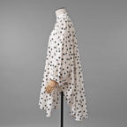 LOUIS VUITTON ルイヴィトン /  22AW LVロゴ・スタープリント ルーズシャツ ワンピース / 星柄 シャツ ワンピース / 1AA9FH / size 34 (IVORY WHITE) レディース
