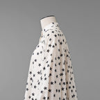 LOUIS VUITTON ルイヴィトン /  22AW LVロゴ・スタープリント ルーズシャツ ワンピース / 星柄 シャツ ワンピース / 1AA9FH / size 34 (IVORY WHITE) レディース