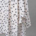 LOUIS VUITTON ルイヴィトン /  22AW LVロゴ・スタープリント ルーズシャツ ワンピース / 星柄 シャツ ワンピース / 1AA9FH / size 34 (IVORY WHITE) レディース