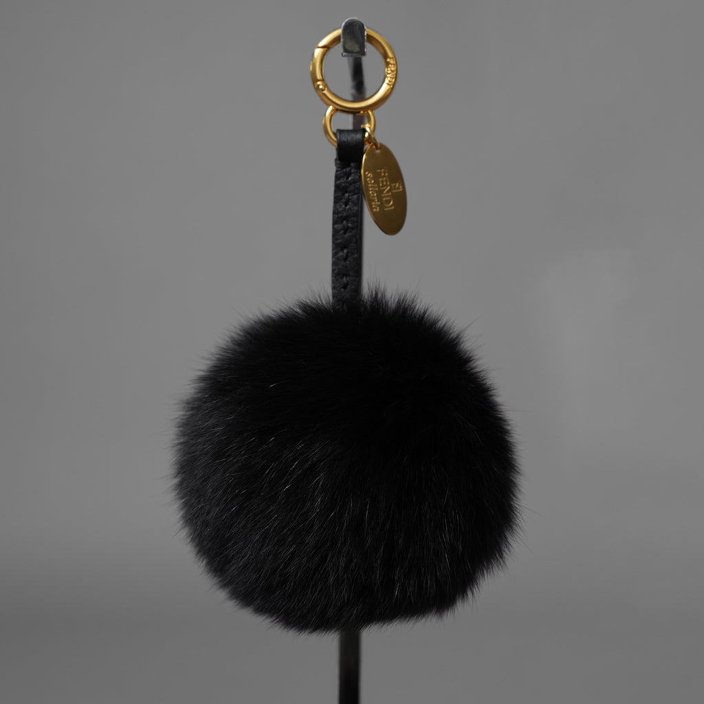FENDI フェンディ / ポンポン チャーム アクセサリー / (BLACK)  352062-izm