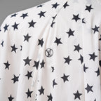 LOUIS VUITTON ルイヴィトン /  22AW LVロゴ・スタープリント ルーズシャツ ワンピース / 星柄 シャツ ワンピース / 1AA9FH / size 34 (IVORY WHITE) レディース