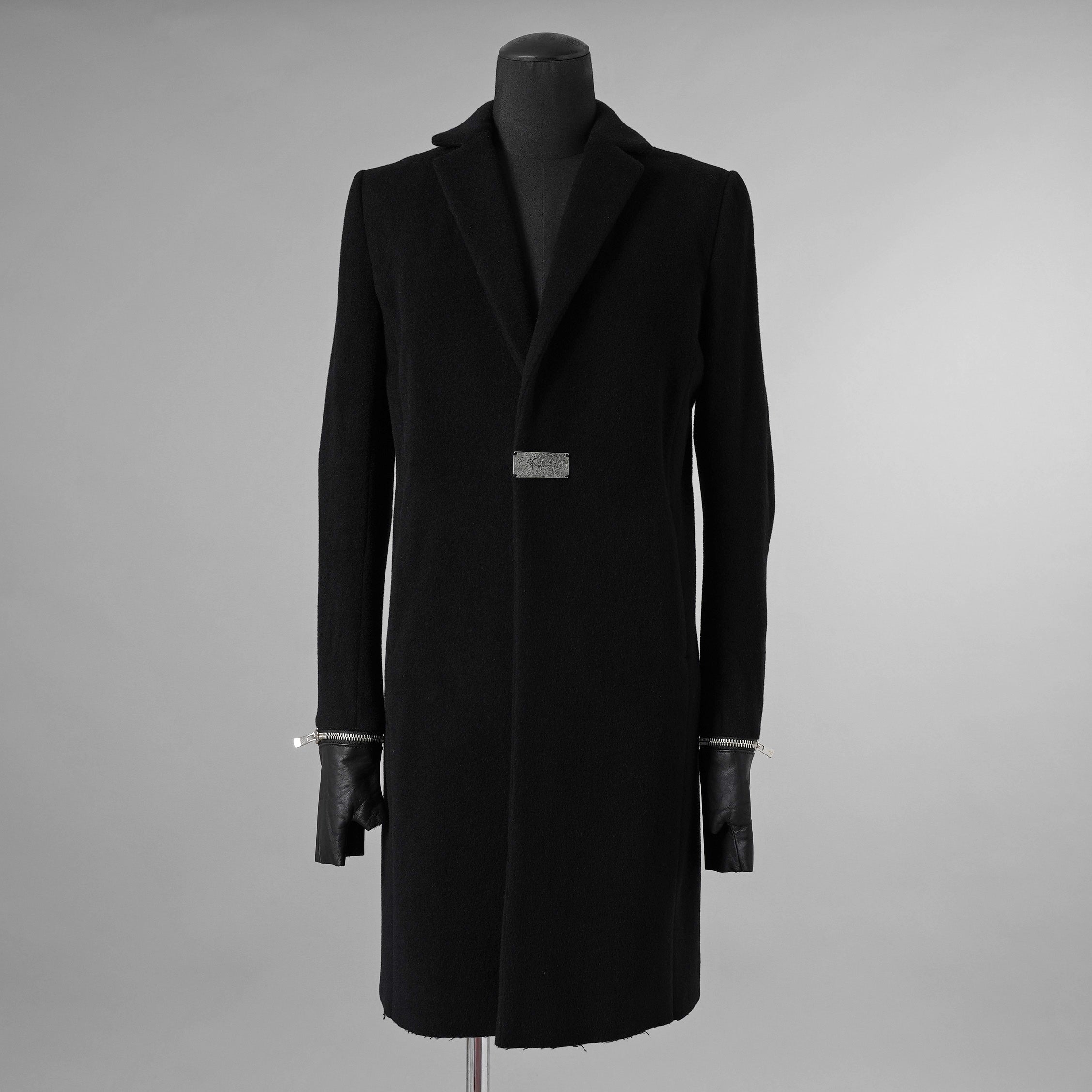新品 FAGASSENT ファガッセン / 18AW ウールカシミア コート アウター / size 1 (BLACK) 123013-alm