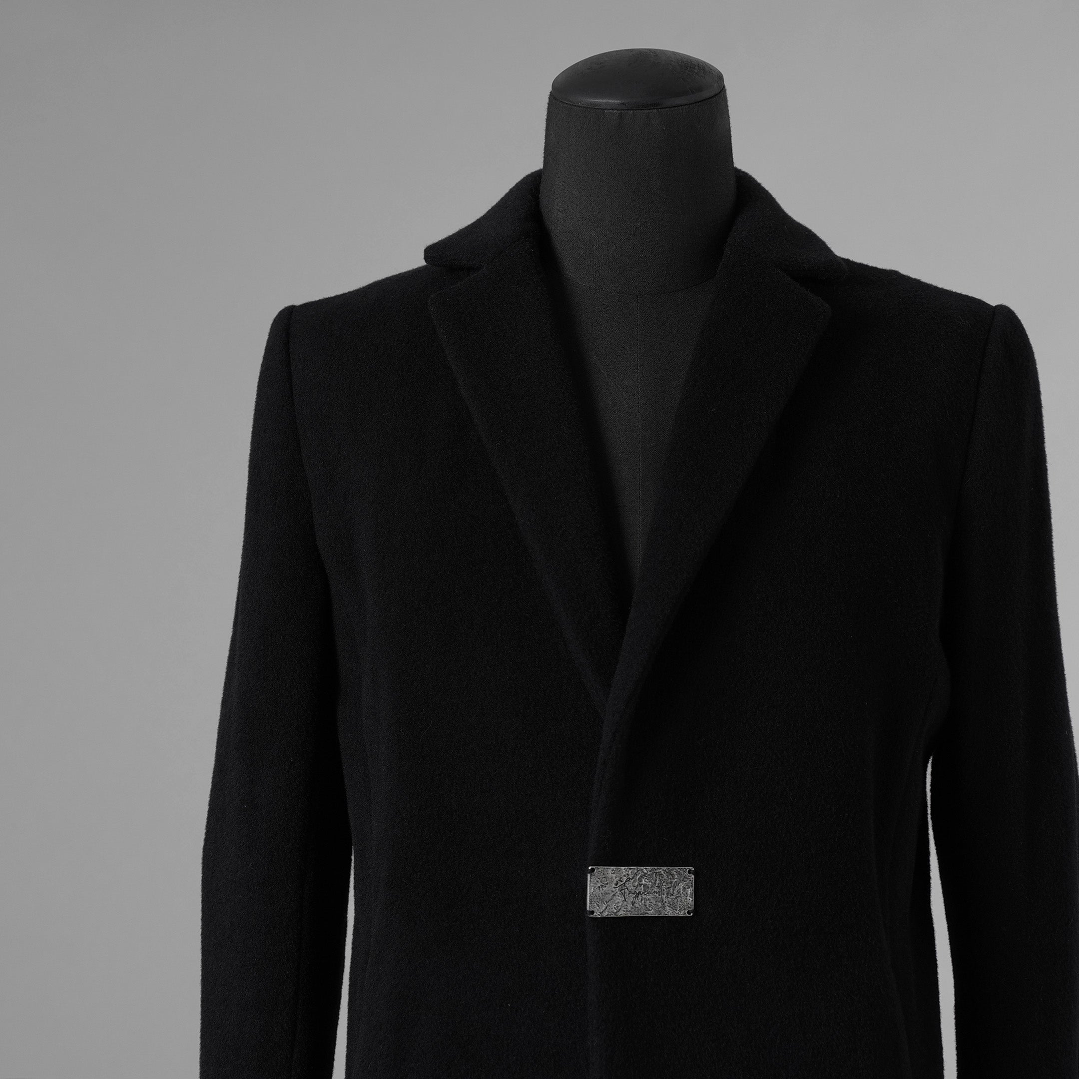 新品 FAGASSENT ファガッセン / 18AW ウールカシミア コート アウター / size 1 (BLACK) 123013-alm