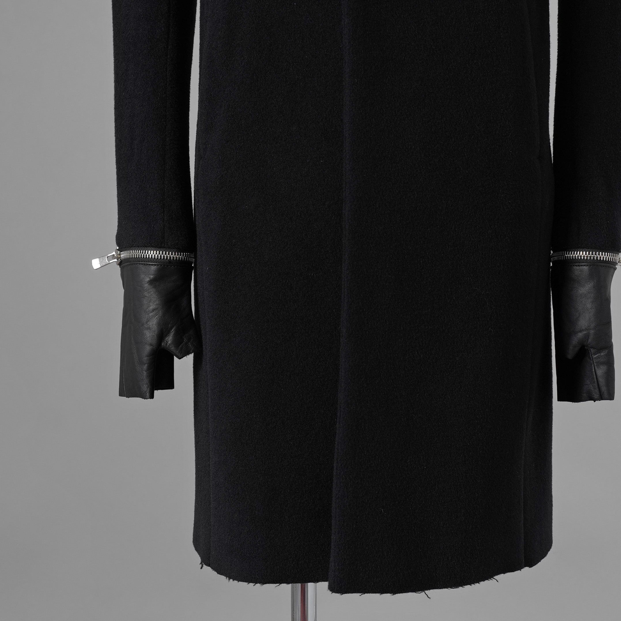 新品 FAGASSENT ファガッセン / 18AW ウールカシミア コート アウター / size 1 (BLACK) 123013-alm