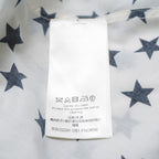 LOUIS VUITTON ルイヴィトン /  22AW LVロゴ・スタープリント ルーズシャツ ワンピース / 星柄 シャツ ワンピース / 1AA9FH / size 34 (IVORY WHITE) レディース