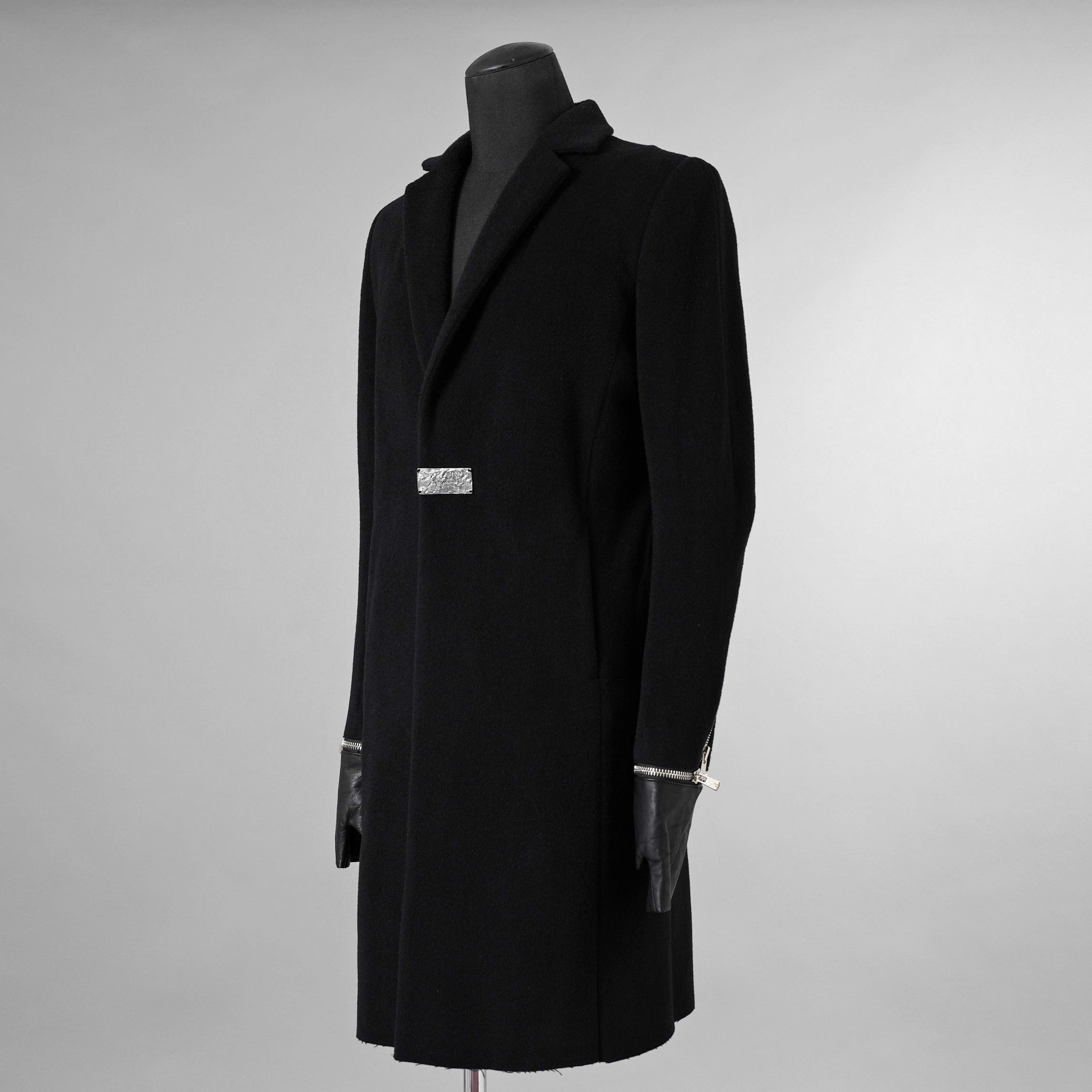 新品 FAGASSENT ファガッセン / 18AW ウールカシミア コート アウター / size 1 (BLACK) 123013-alm
