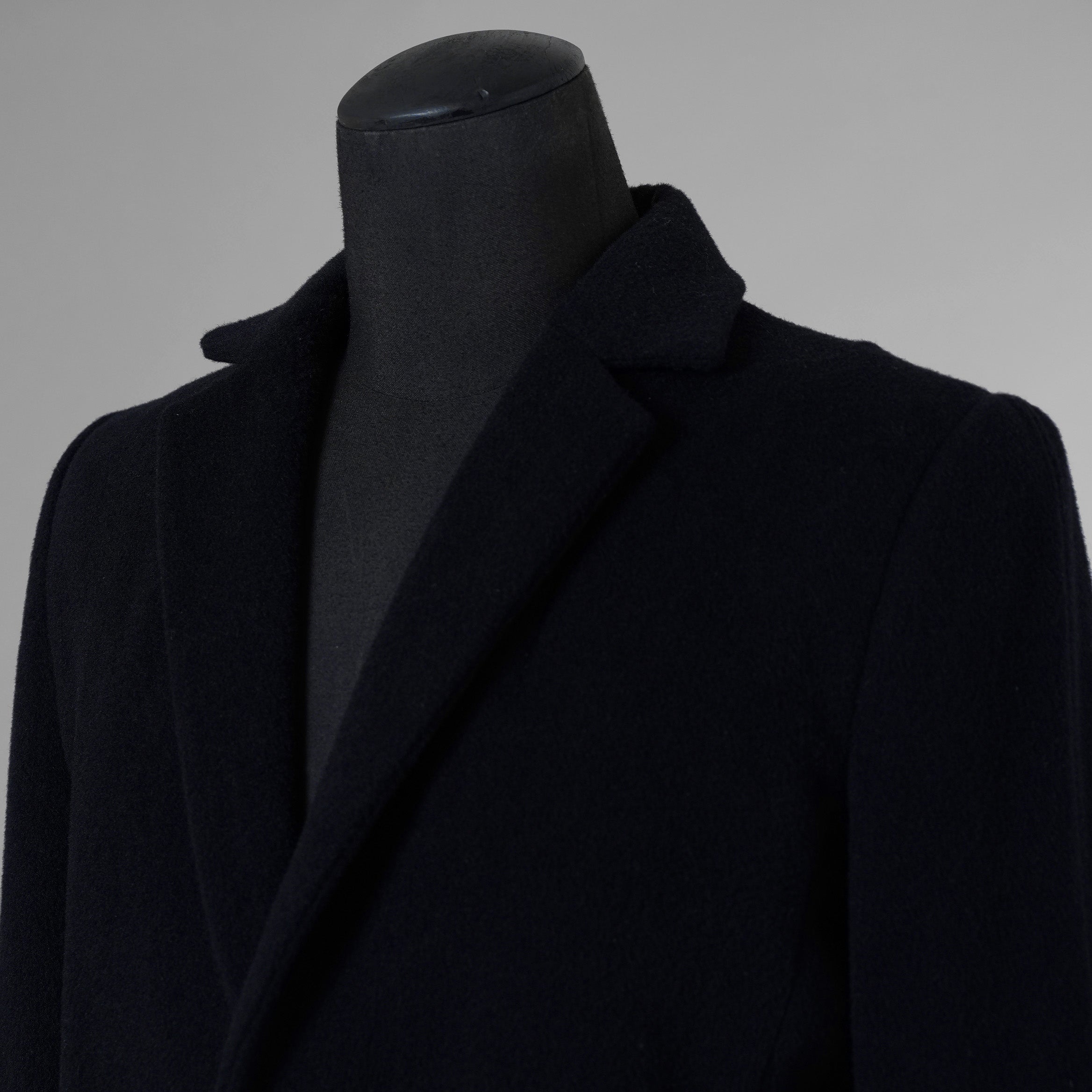 新品 FAGASSENT ファガッセン / 18AW ウールカシミア コート アウター / size 1 (BLACK) 123013-alm