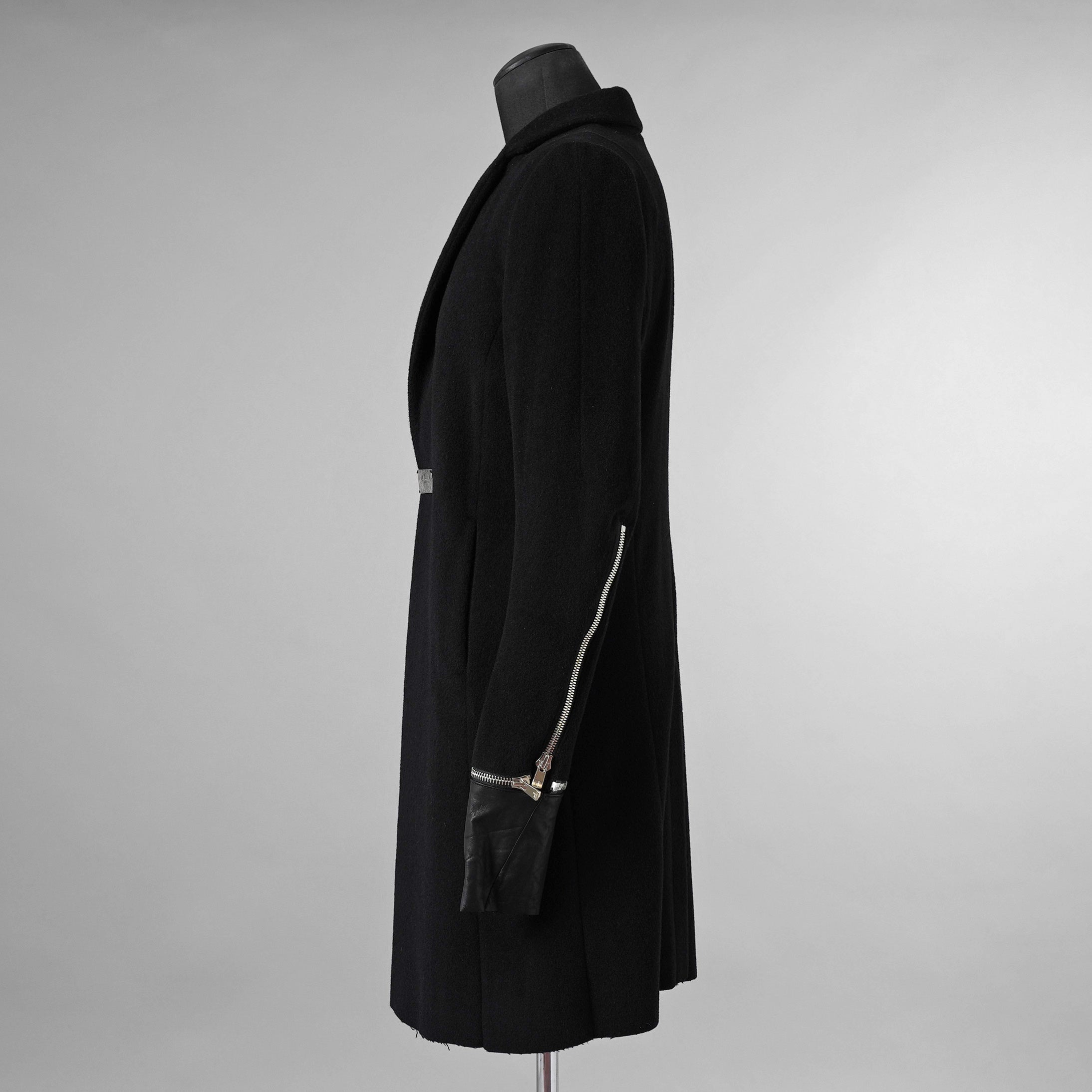 新品 FAGASSENT ファガッセン / 18AW ウールカシミア コート アウター / size 1 (BLACK) 123013-alm