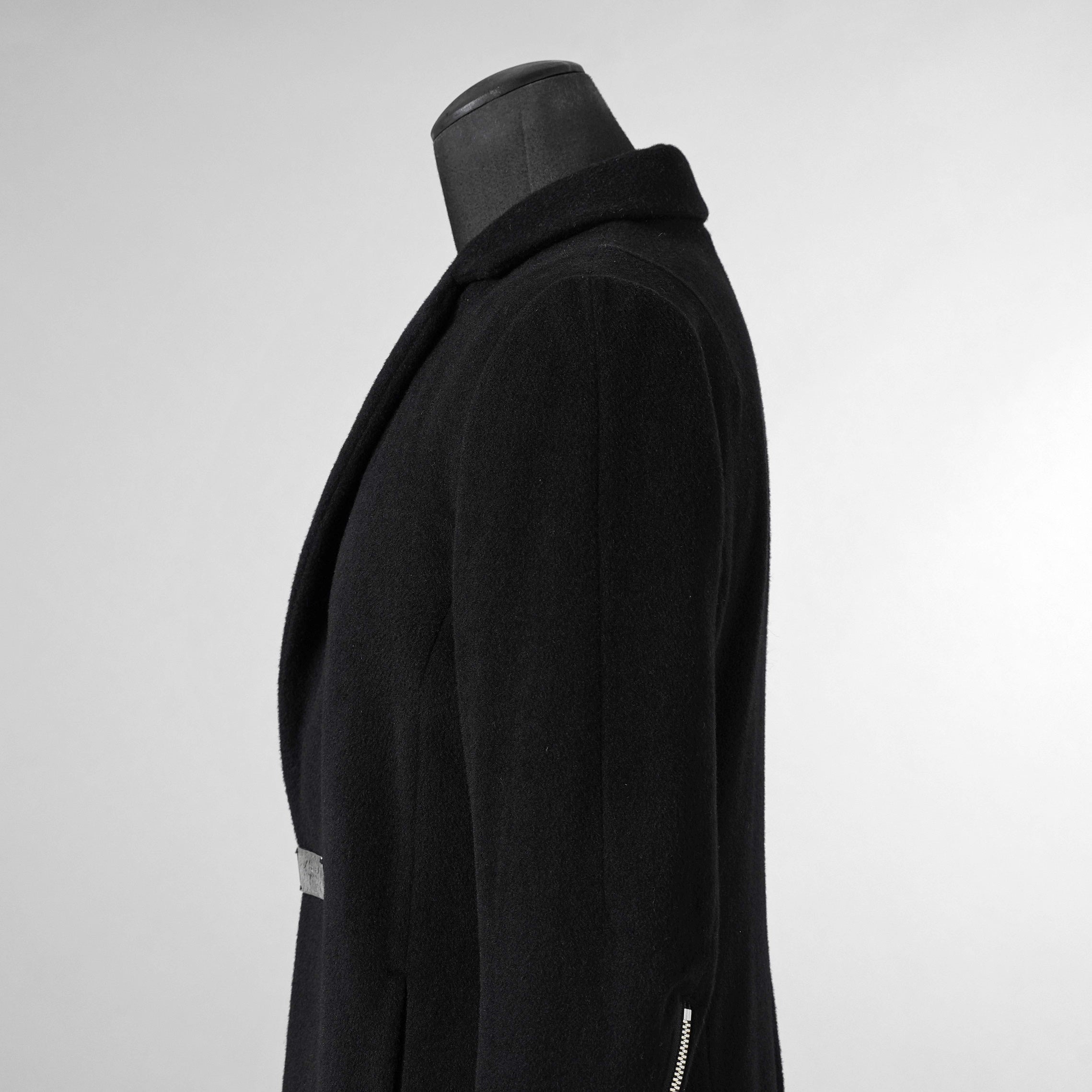 新品 FAGASSENT ファガッセン / 18AW ウールカシミア コート アウター / size 1 (BLACK) 123013-alm