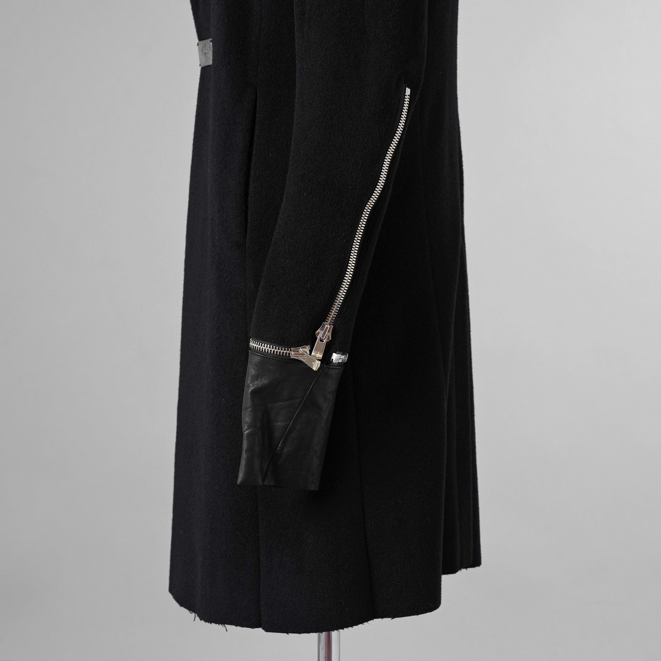 新品 FAGASSENT ファガッセン / 18AW ウールカシミア コート アウター / size 1 (BLACK) 123013-alm