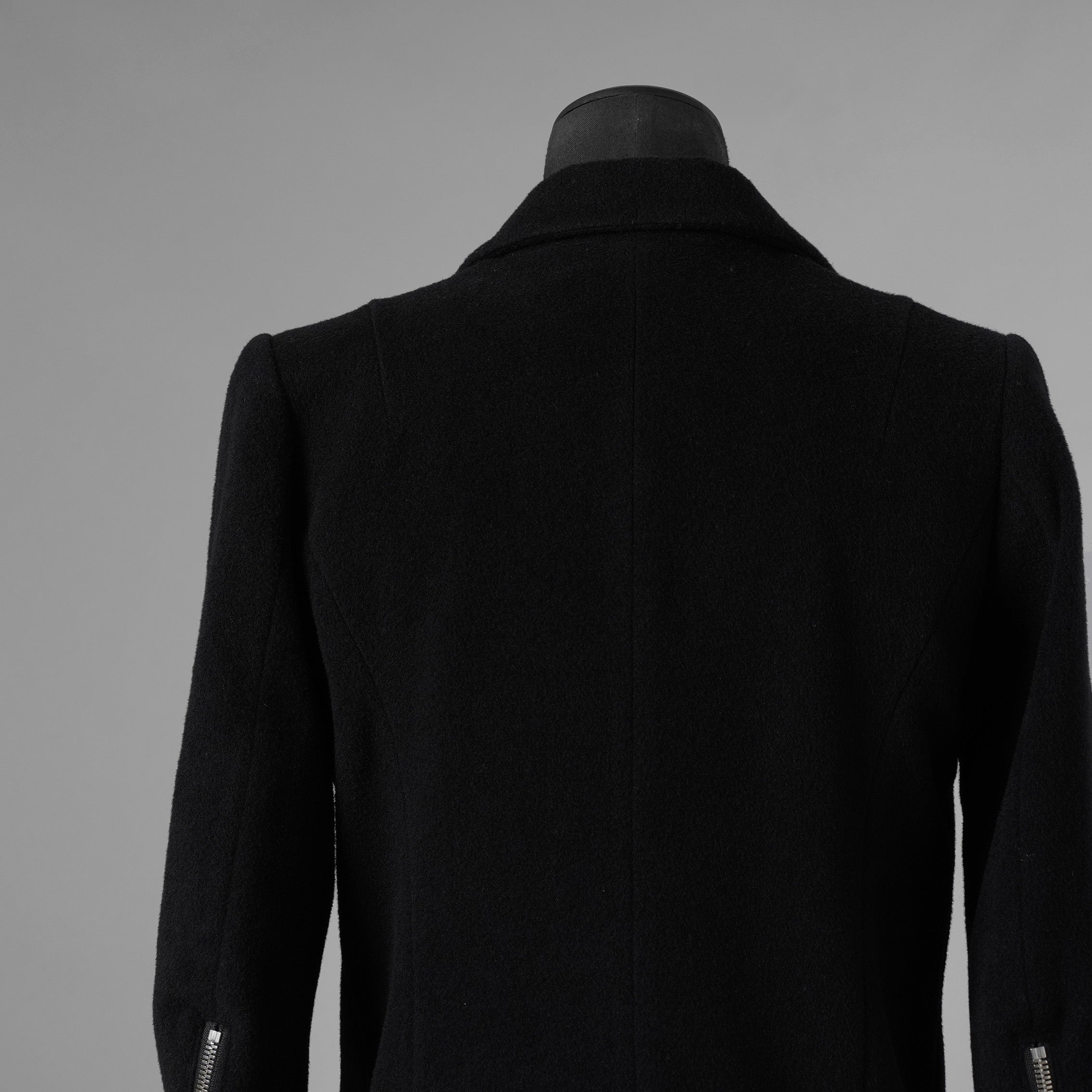 新品 FAGASSENT ファガッセン / 18AW ウールカシミア コート アウター / size 1 (BLACK) 123013-alm