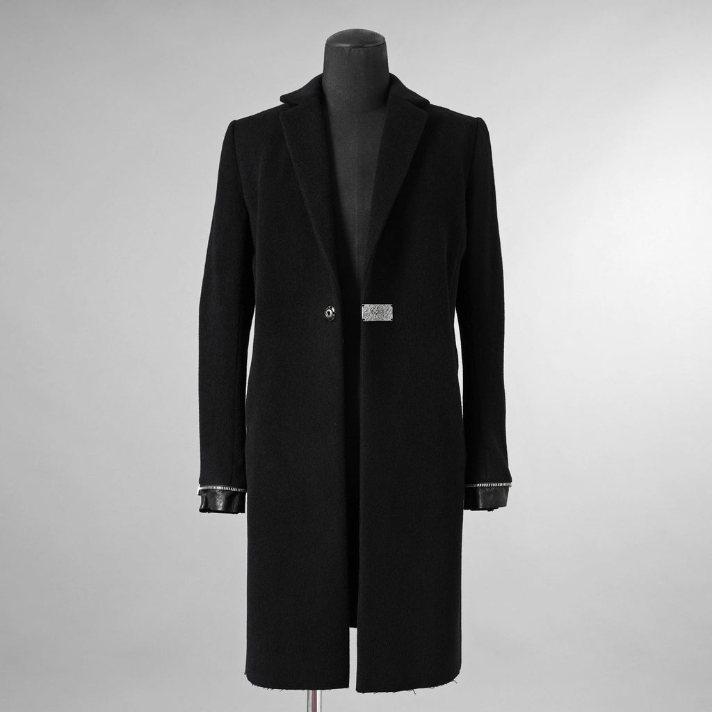 新品 FAGASSENT ファガッセン / 18AW ウールカシミア コート アウター / size 1 (BLACK) 123013-alm