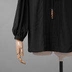 CELINE セリーヌ / 美品 20AW トリオンフ チェーン シルクブラウス / 長袖シャツ / 2B308008D / size 38 (BLACK) レディース