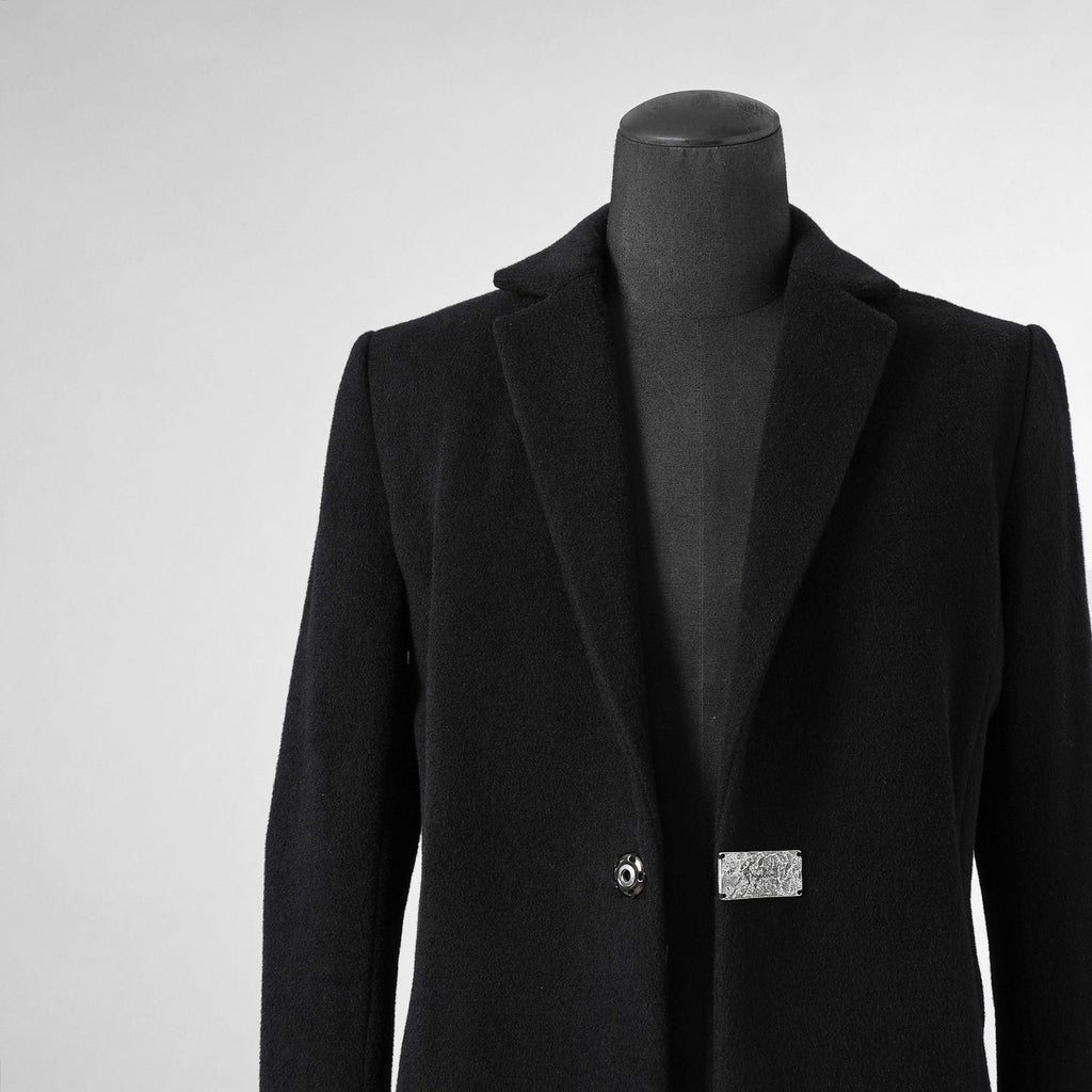 新品 FAGASSENT ファガッセン / 18AW ウールカシミア コート アウター / size 1 (BLACK) 123013-alm