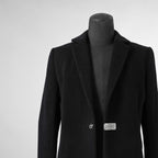 新品 FAGASSENT ファガッセン / 18AW ウールカシミア コート アウター / size 1 (BLACK) 123013-alm