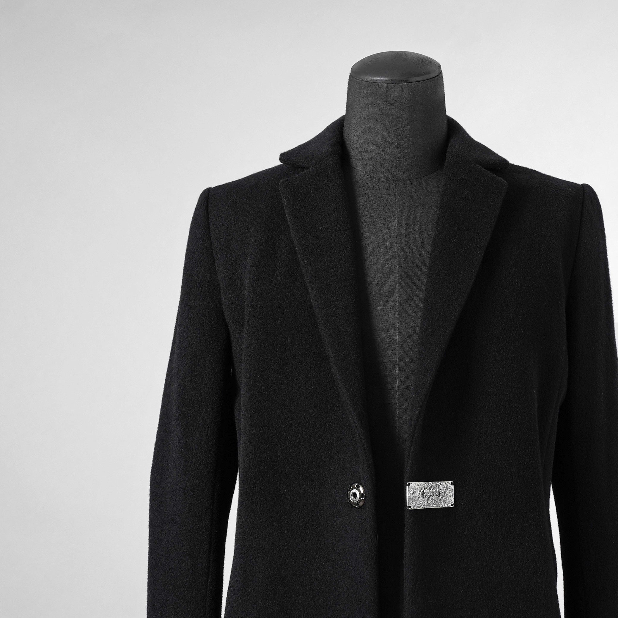新品 FAGASSENT ファガッセン / 18AW ウールカシミア コート アウター / size 1 (BLACK) 123013-alm