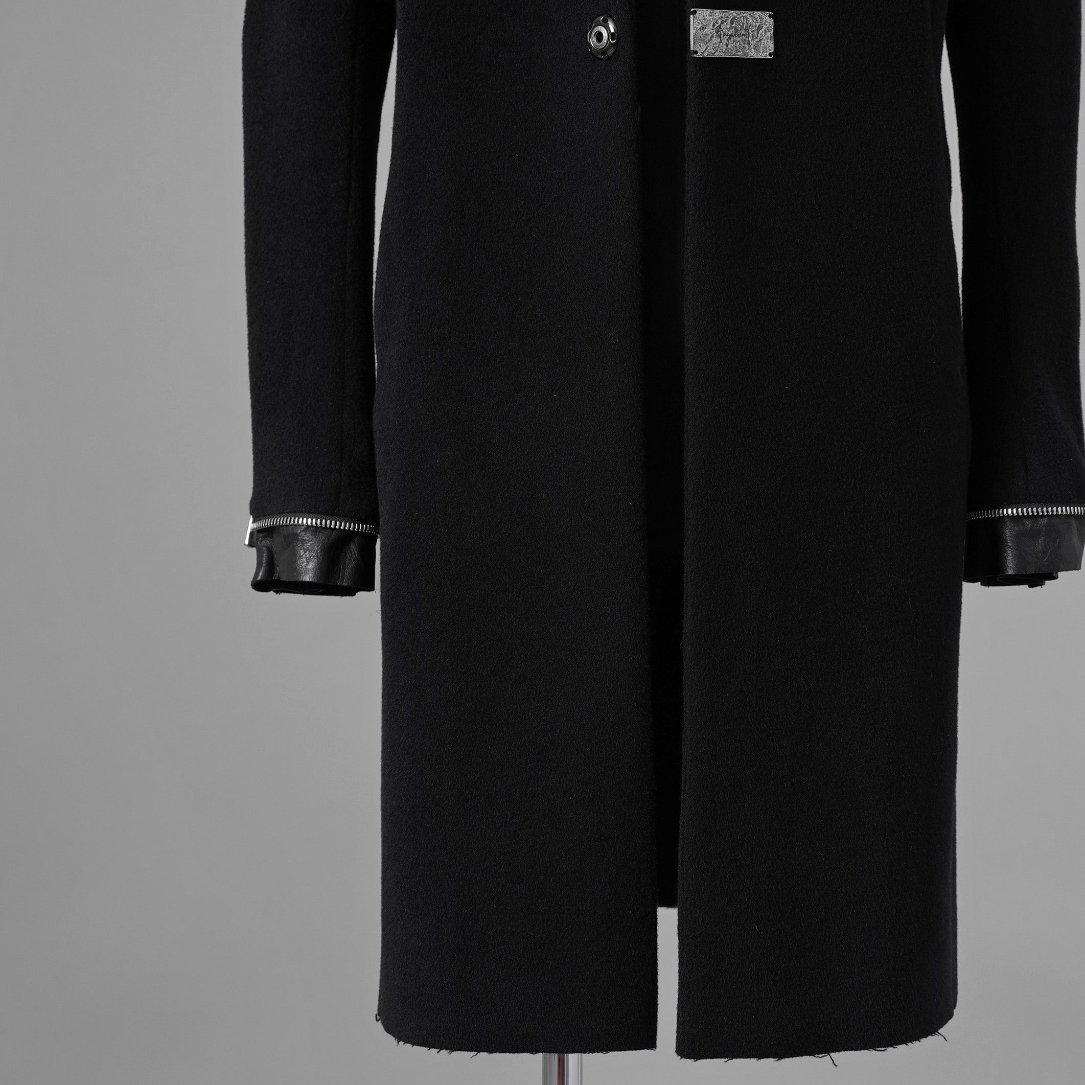 新品 FAGASSENT ファガッセン / 18AW ウールカシミア コート アウター / size 1 (BLACK) 123013-alm