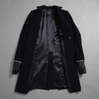 新品 FAGASSENT ファガッセン / 18AW ウールカシミア コート アウター / size 1 (BLACK) 123013-alm