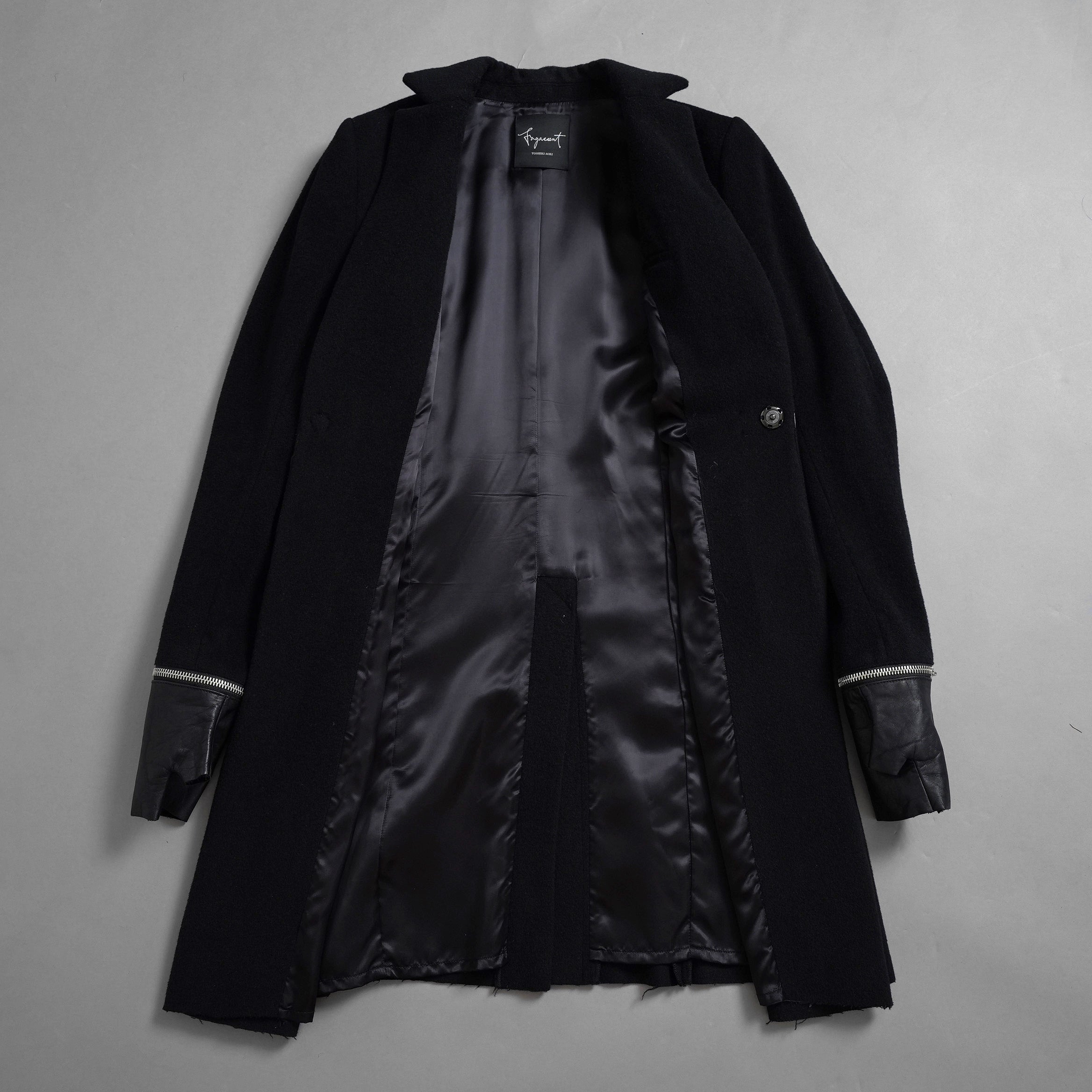 新品 FAGASSENT ファガッセン / 18AW ウールカシミア コート アウター / size 1 (BLACK) 123013-alm